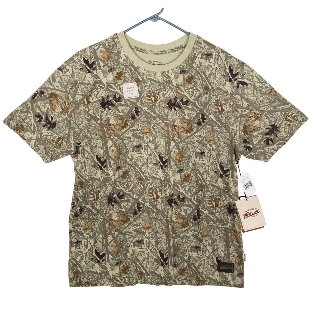 Brooklyn Cloth Workwear Mens Medium Camo T Shirt Casual Short Sleeve